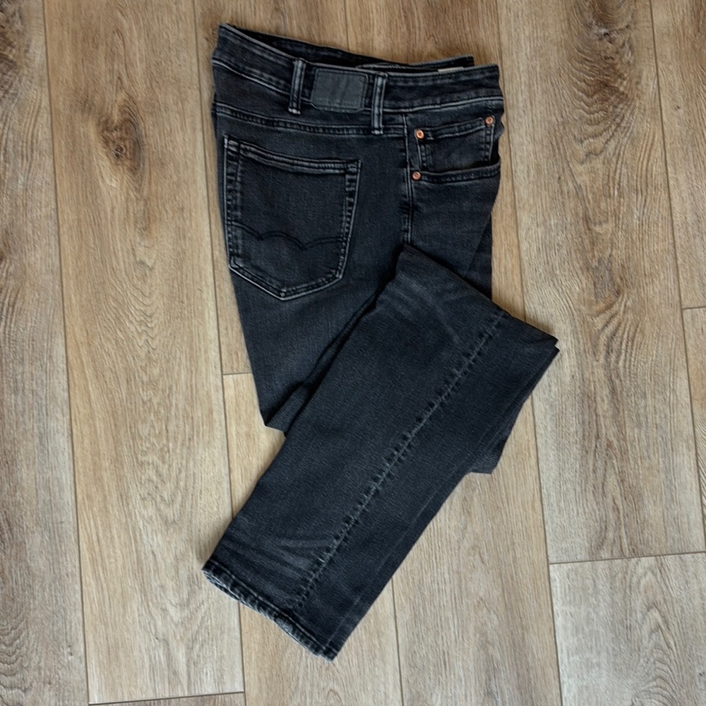 American Eagle Men’s Black Jeans Slim
